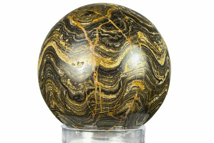 Polished Stromatolite (Greysonia) Sphere - Bolivia #302442
